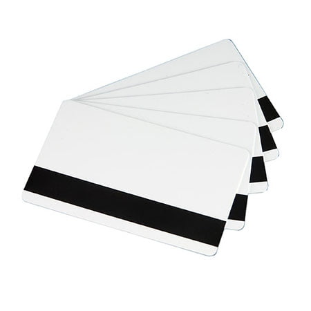 tarjeta blanca banda magnetica